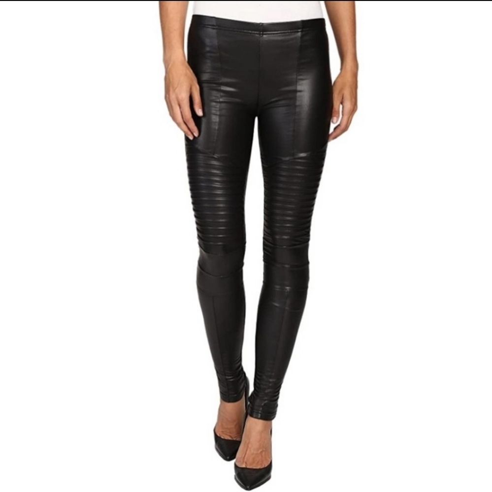 NWT Plush Vegan Leather Moto Legging Pants